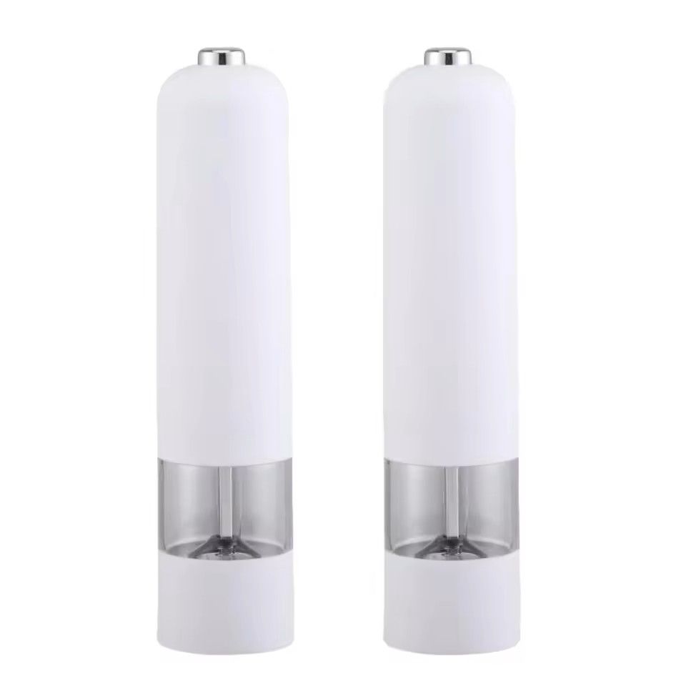 Electric Salt And Pepper Grinder Set One Handed Stainless Steel 5