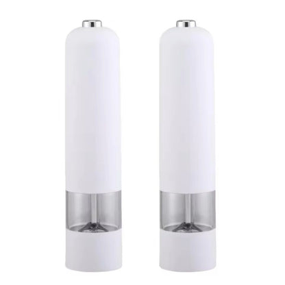 Electric Salt And Pepper Grinder Set One Handed Stainless Steel 5