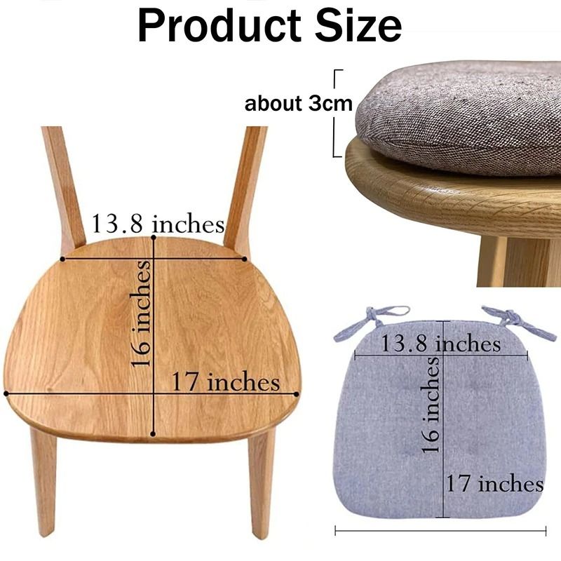 Cotton Linen Chair Cushion 5