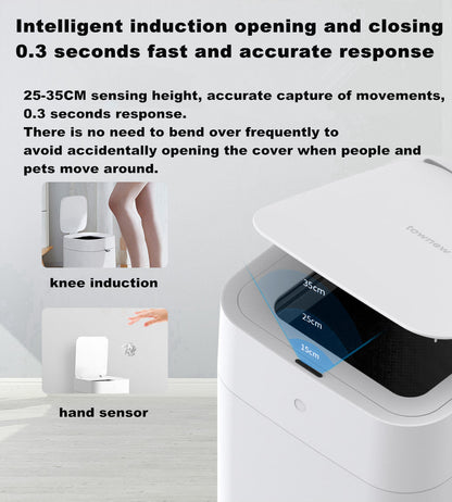 Townew Automatic Kitchen Garbage Bin Waterproof Smart Sensor Bin With Lid Sensing Bathroom Garbage 3