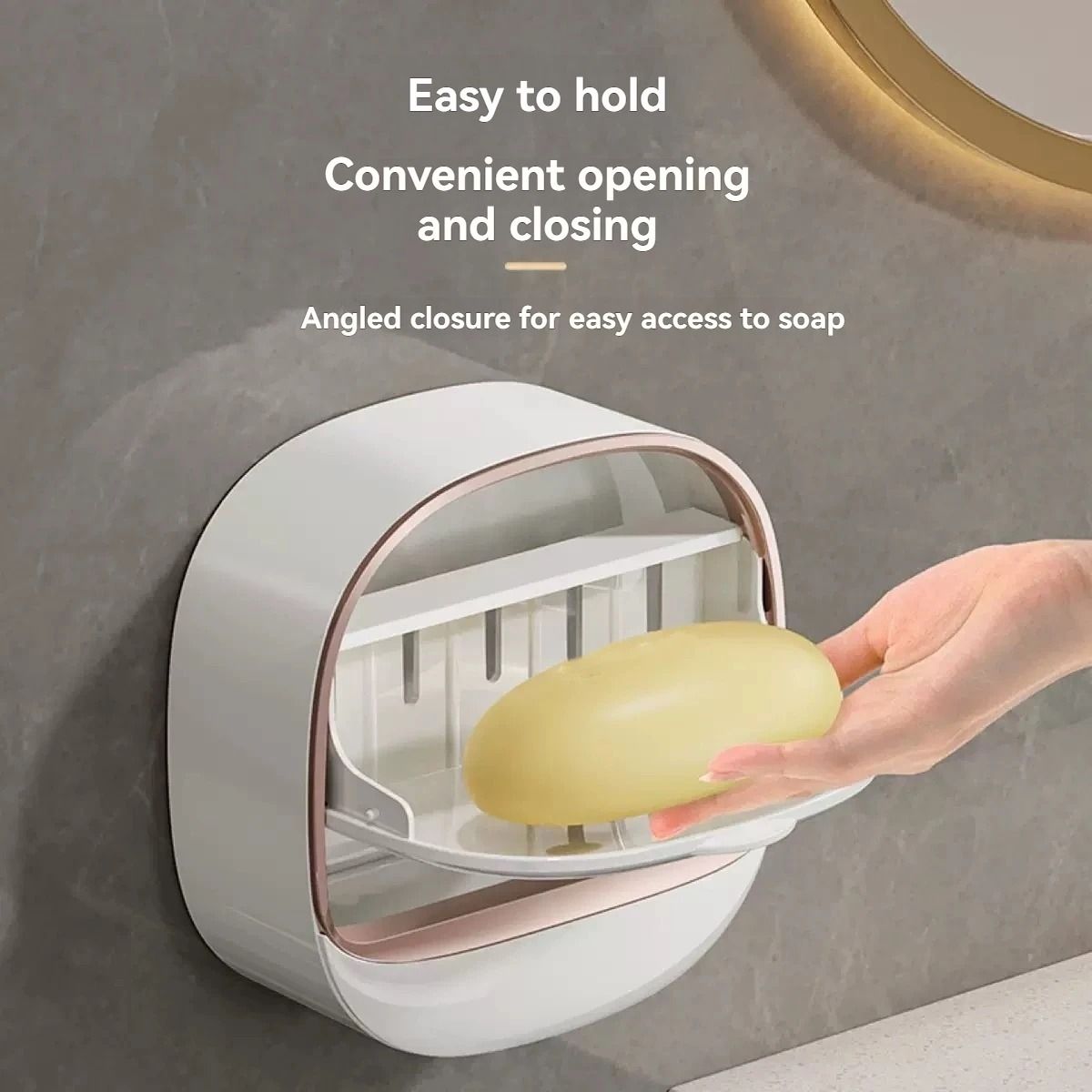 Waterproof Hanging Soap Box With Drainage 3