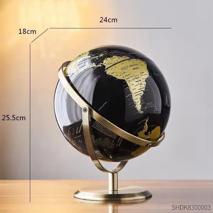 Elegant Crafted Globe Modern Desk World Map Globe For Home Study  Decor 18