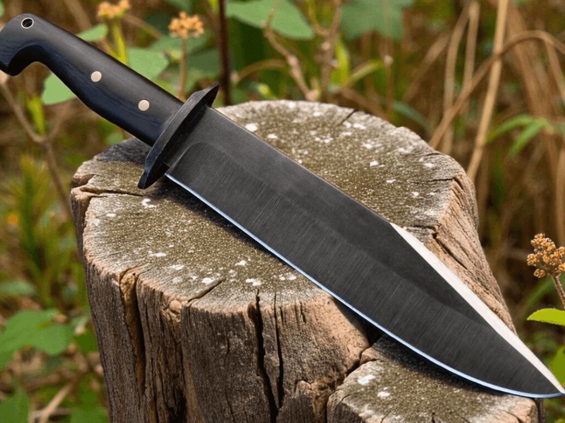 Buy Now Tercio Raider 10 Inch Full Tang Bowie Knife Leather Sheath Micarta Grips