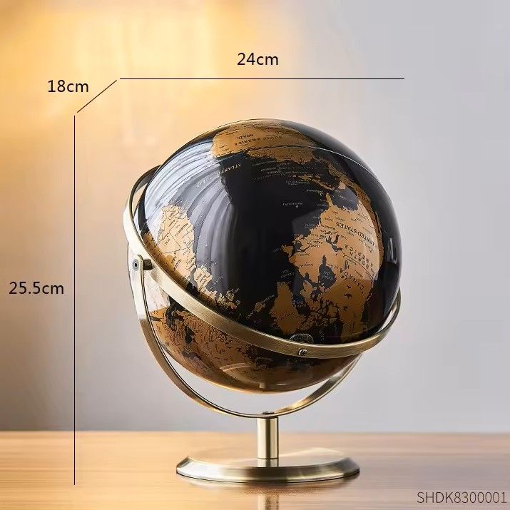 Elegant Crafted Globe Modern Desk World Map Globe For Home Study  Decor 20