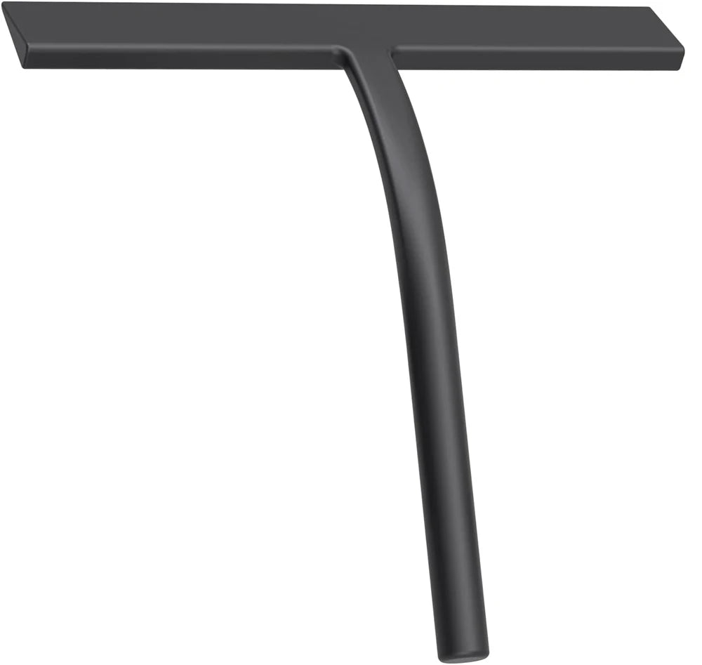 Streak Free Cleaning With Matte Black Silicone Squeegee For Glass Bathroom Shower Doors Mirrors Til 6