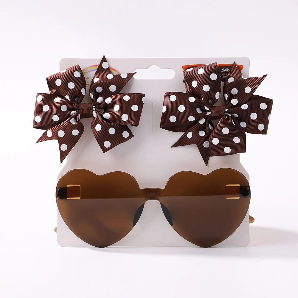 Girls Bow Hair Clip Set 3 Pack 9