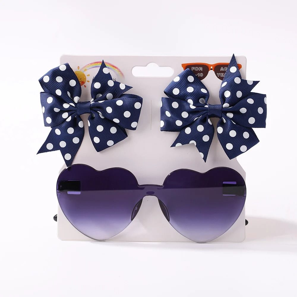 Girls Bow Hair Clip Set 3 Pack 10