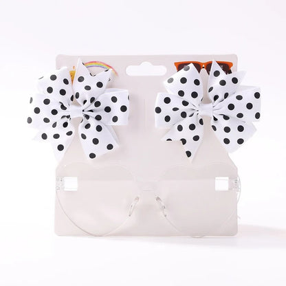 Girls Bow Hair Clip Set 3 Pack 12