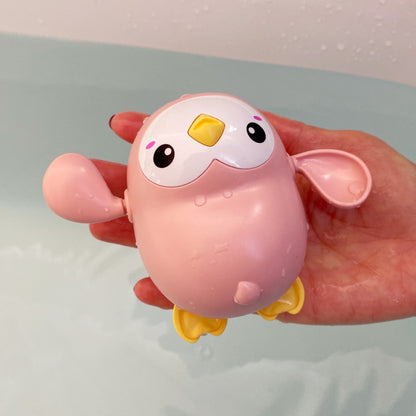 Kids Cute Duck Penguin Egg Bath Toy, Water Spray Sprinkler for Bathroom Shower Swimming, Baby Bathing Toy Gift For Kids