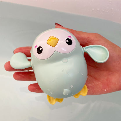 Kids Cute Duck Penguin Egg Bath Toy, Water Spray Sprinkler for Bathroom Shower Swimming, Baby Bathing Toy Gift For Kids