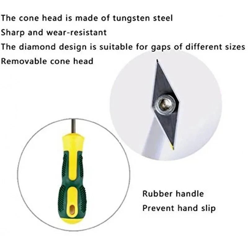 Tungsten Steel Tile Gap Cleaning Tool 2