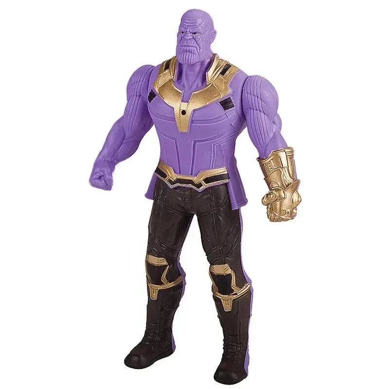 Marvel Anime Figures For Kids Spiderman Hulk Iron Man Glow Doll Christmas Gift Toy 1