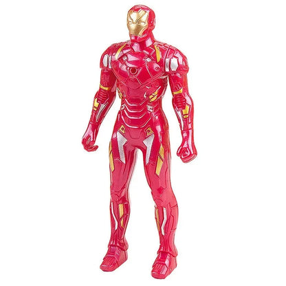 Marvel Anime Figures For Kids Spiderman Hulk Iron Man Glow Doll Christmas Gift Toy 4