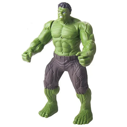 Marvel Anime Figures For Kids Spiderman Hulk Iron Man Glow Doll Christmas Gift Toy 3