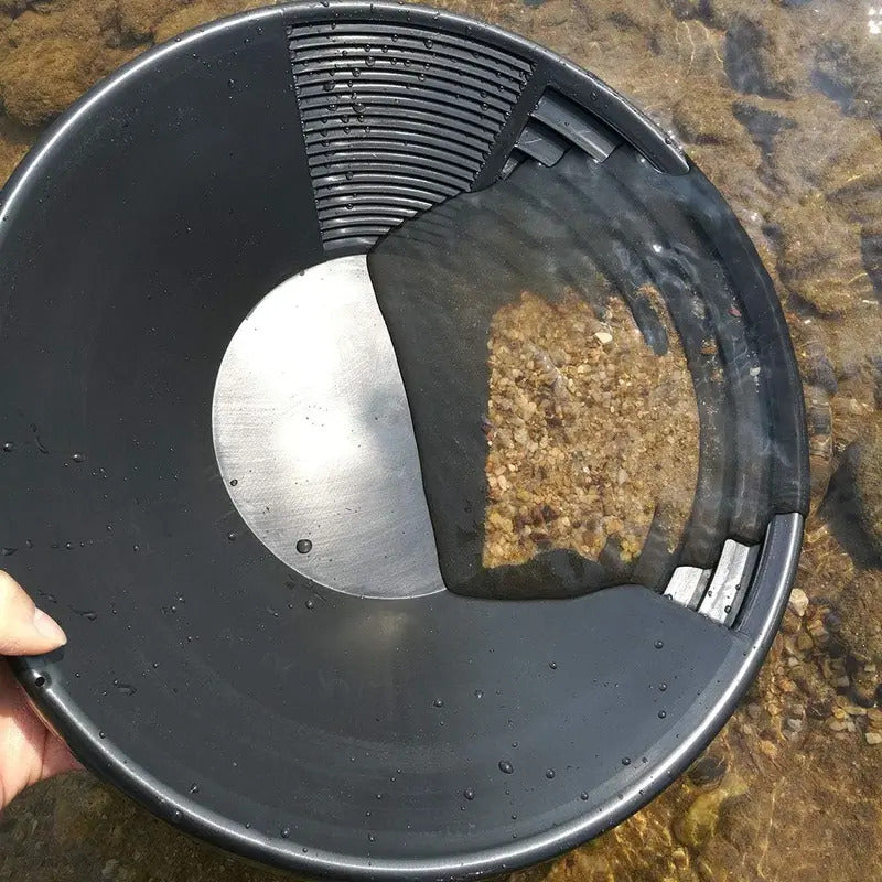 Gold Panning Equipment, Plastic Gold Pan Basin Nugget Mining, River Dredging Prospecting Tool