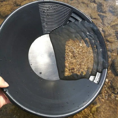 Gold Panning Equipment, Plastic Gold Pan Basin Nugget Mining, River Dredging Prospecting Tool