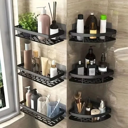 No Drill Corner Bathroom Storage Rack for Shower and Bathroom Organization