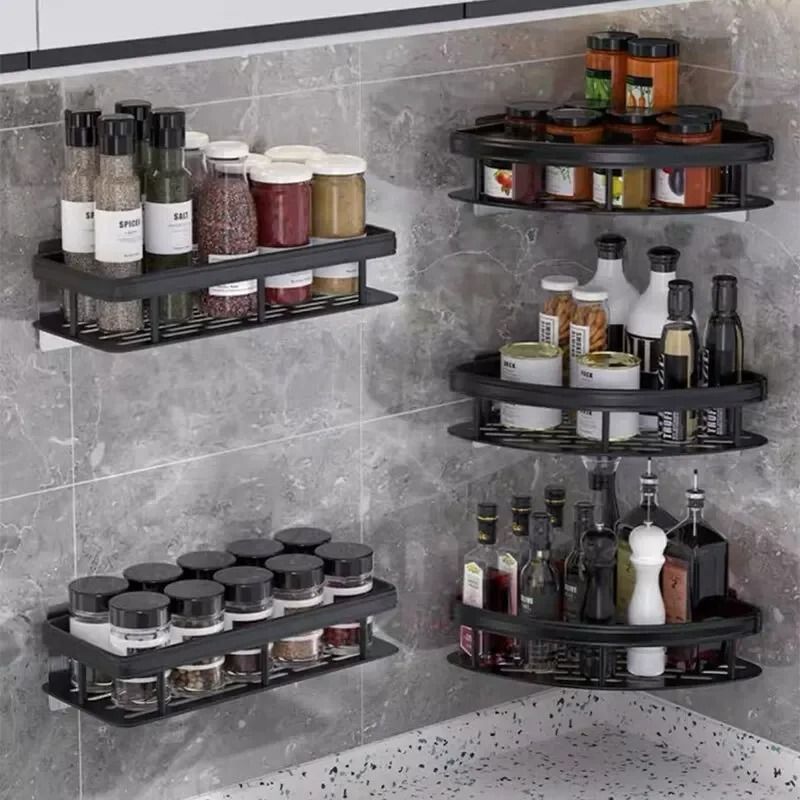 No Drill Corner Bathroom Storage Rack For Shower And Bathroom Organization 3