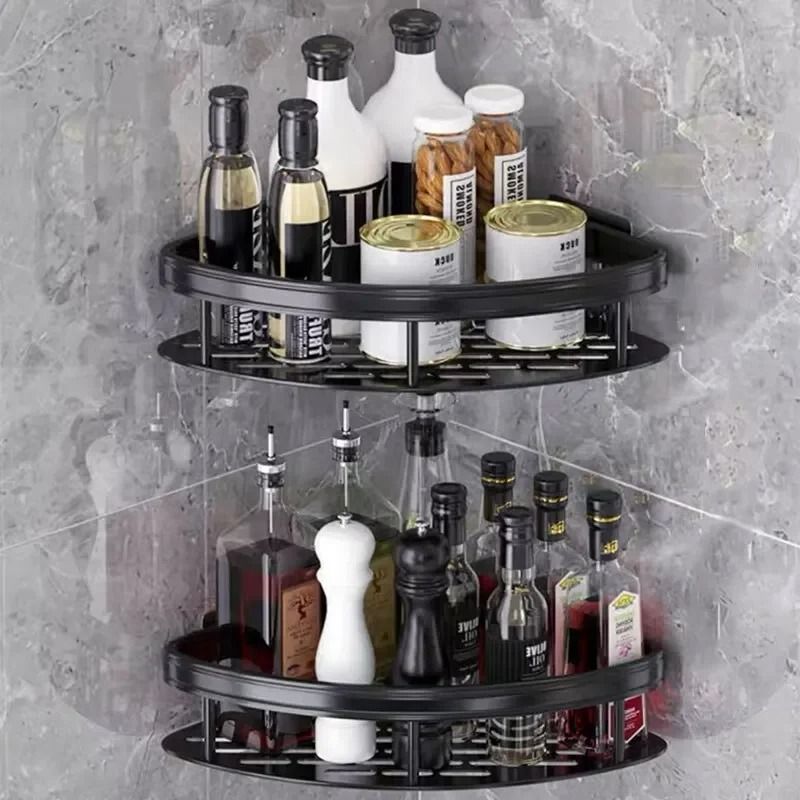 No Drill Corner Bathroom Storage Rack For Shower And Bathroom Organization 4