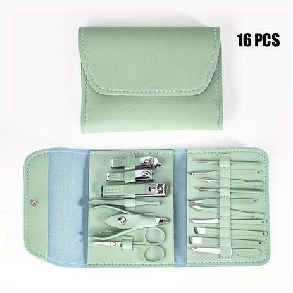 Manicure Set Pedicure Sets Professional Nail Clippers And Cuticle Nippers Travel Case 6