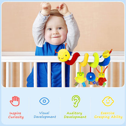 Activity Rattle Toy for Babies, Musical Hanging Toy for Crib Stroller Car Seat Boys Girls