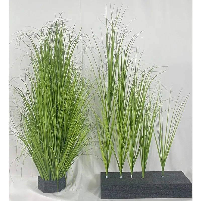 Simulated Small Grass Bushes for Decorating Fake Grasslands, Onion Grass and Green Plants for Home Decoration