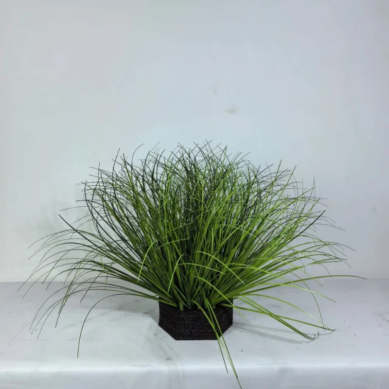 Simulated Small Grass Bushes for Decorating Fake Grasslands, Onion Grass and Green Plants for Home Decoration