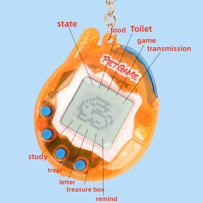 Nostalgic Transparent Electronic Pets Pixel Funny Virtual Cyber Digital Toy Keychain 3
