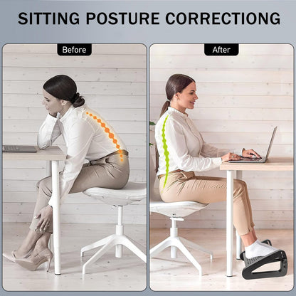Under Desk Footrest with Massage Rollers for Pain Relief and Comfort