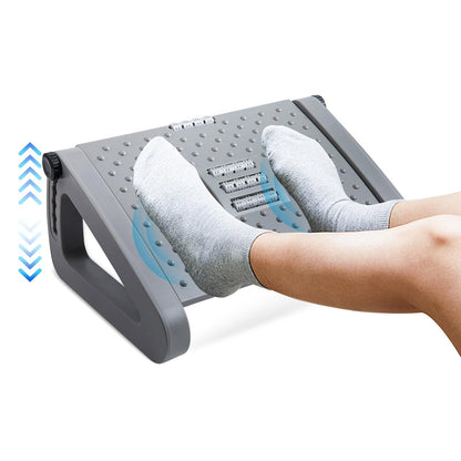 Under Desk Footrest with Massage Rollers for Pain Relief and Comfort