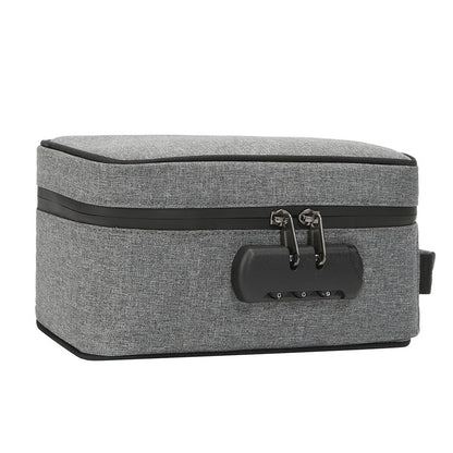 Smell Proof Cigarette Smoking Stash Bag, Combination Lock Container, Tobacco Herbs Storage, Cigar Grinder Travel Box