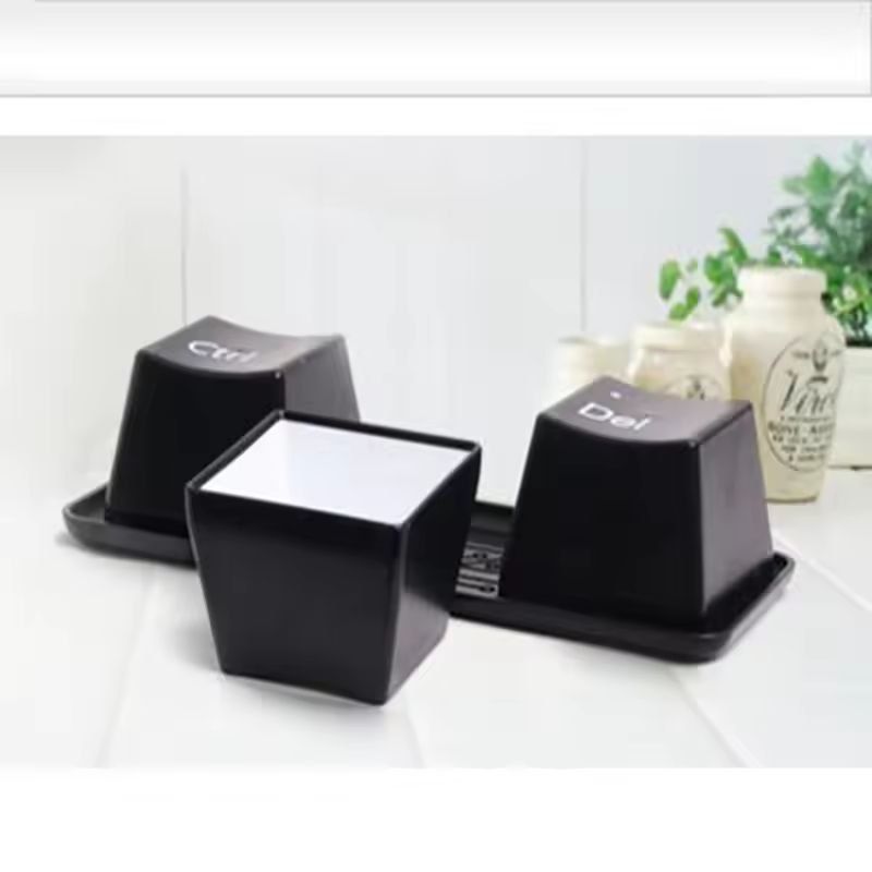 Keyboard Key Mug Set  Ctrl Alt Del Desk Cup Trio 5