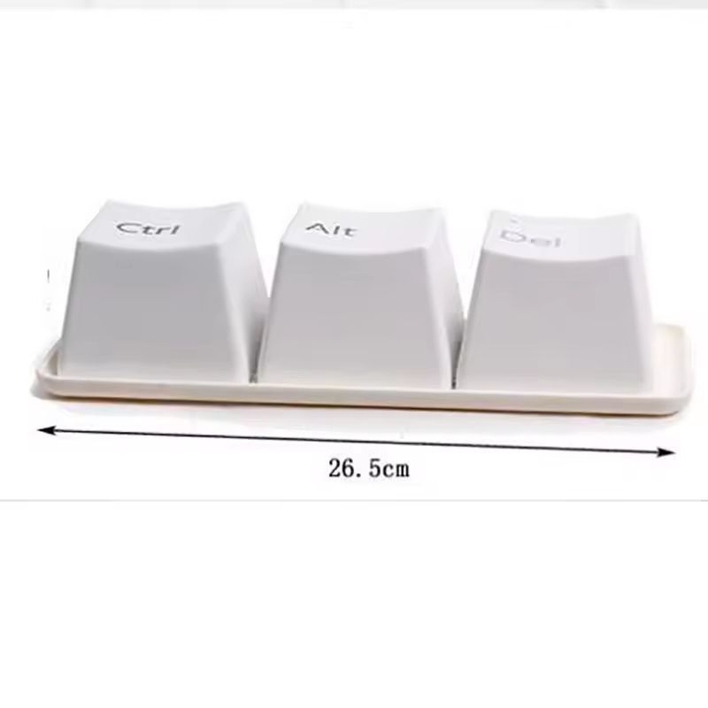 Keyboard Key Mug Set  Ctrl Alt Del Desk Cup Trio 6