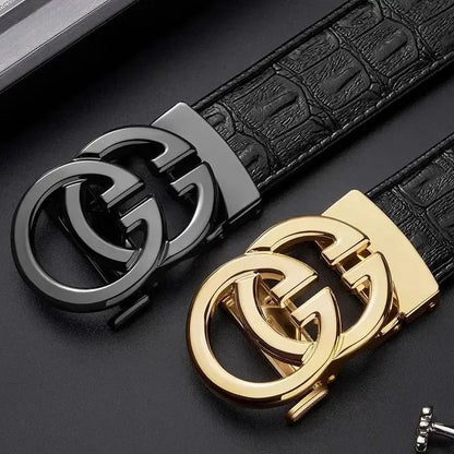 Mens Automatic Genuine Leather Belt 2
