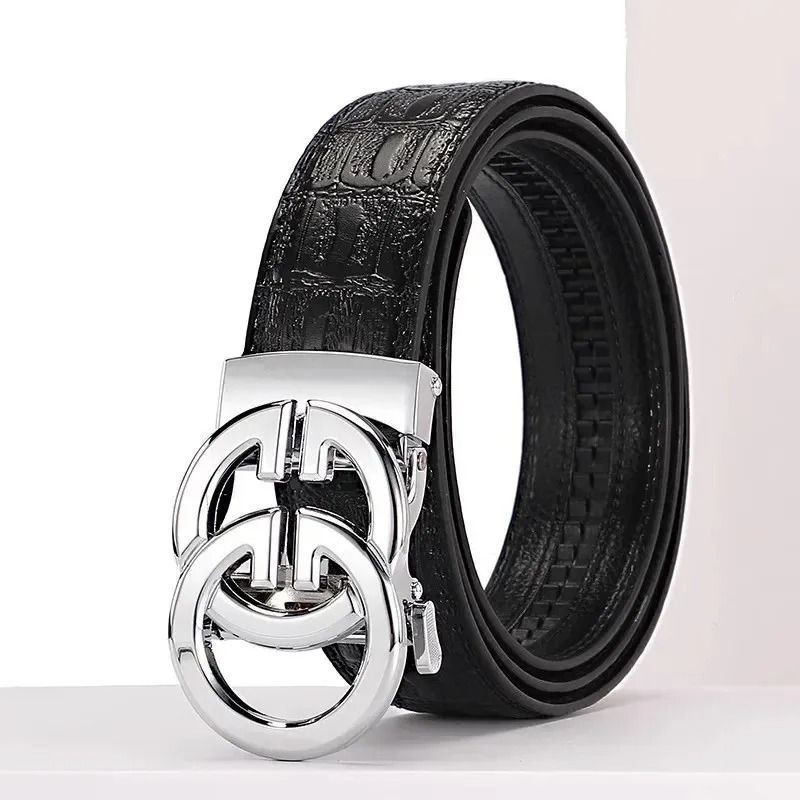Mens Automatic Genuine Leather Belt 3