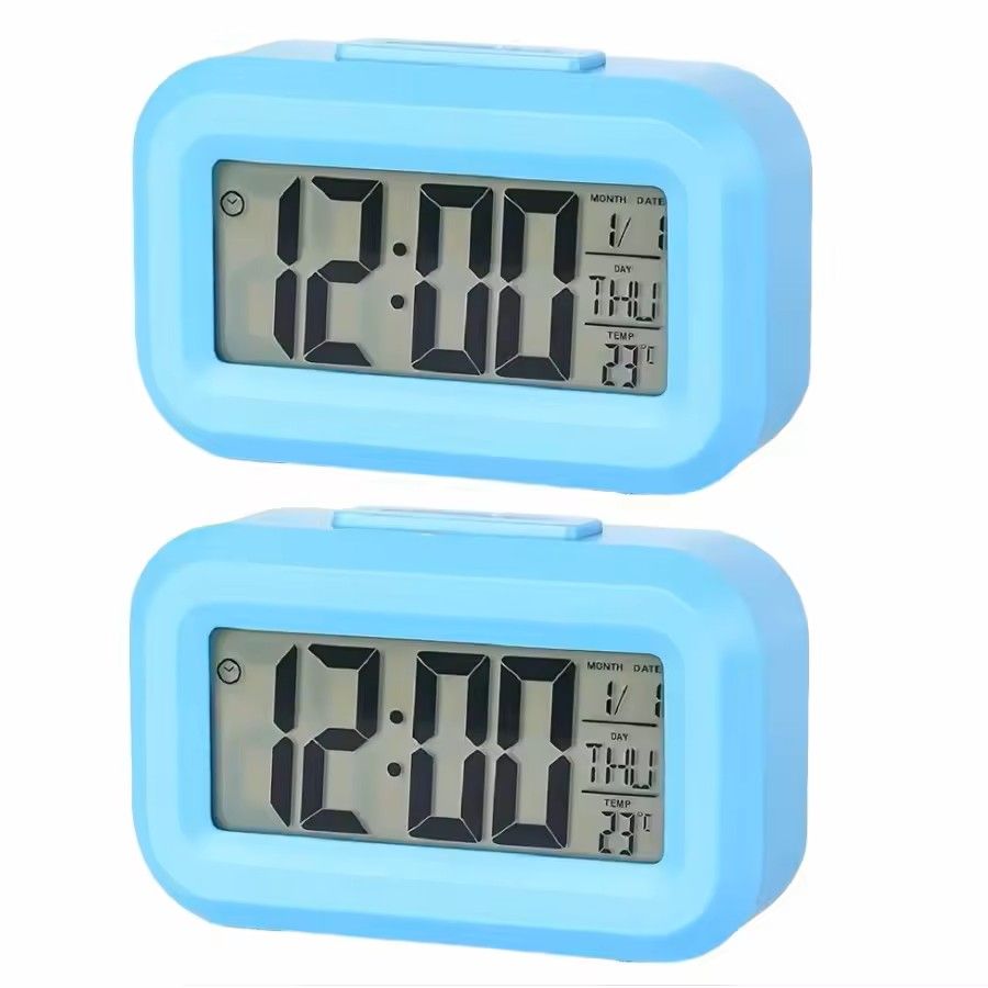 Smart Digital Alarm Clock With LCD Display And Temperature 13