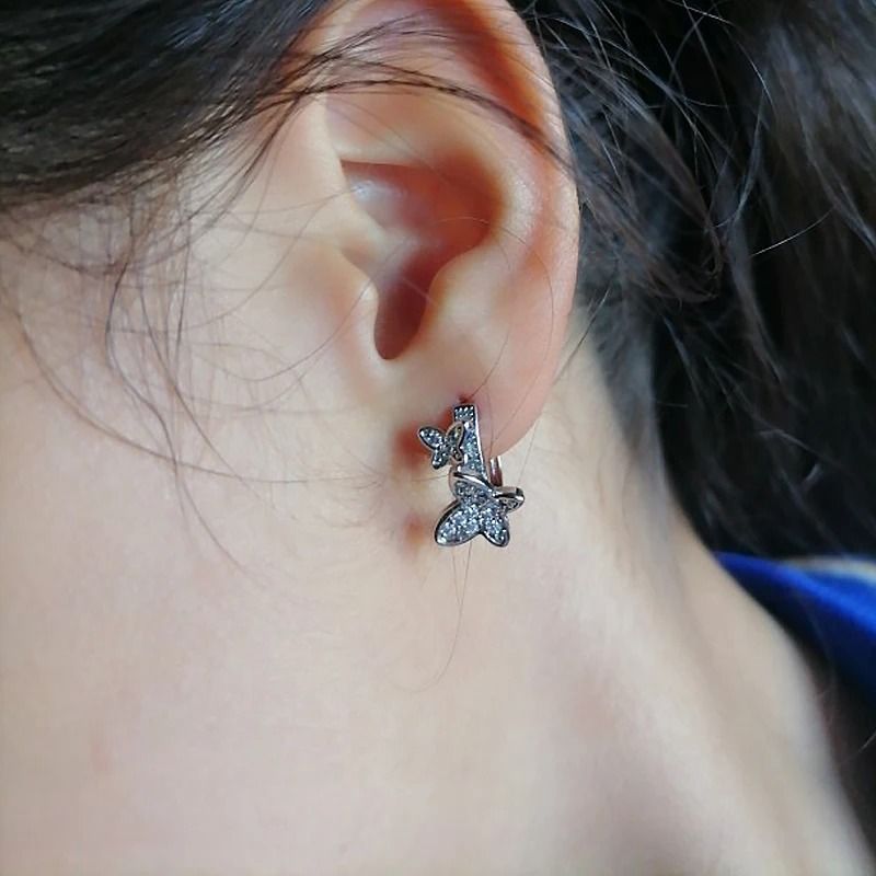 Elegant Butterfly Stainless Steel Earrings For Women And Girls 1