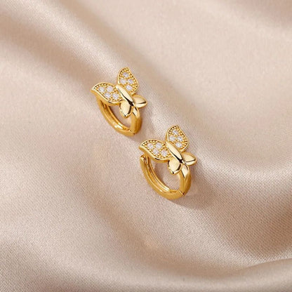 Elegant Butterfly Stainless Steel Earrings For Women And Girls 2
