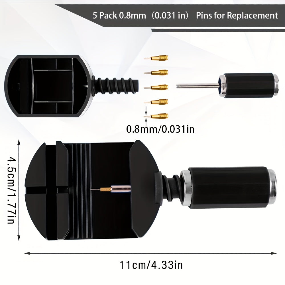 Watch Link Removal Tool Kit, Watch Band Tool Strap Chain Pin Remover, Repair Tool Kit for Strap Adjustment