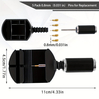 Watch Link Removal Tool Kit, Watch Band Tool Strap Chain Pin Remover, Repair Tool Kit for Strap Adjustment