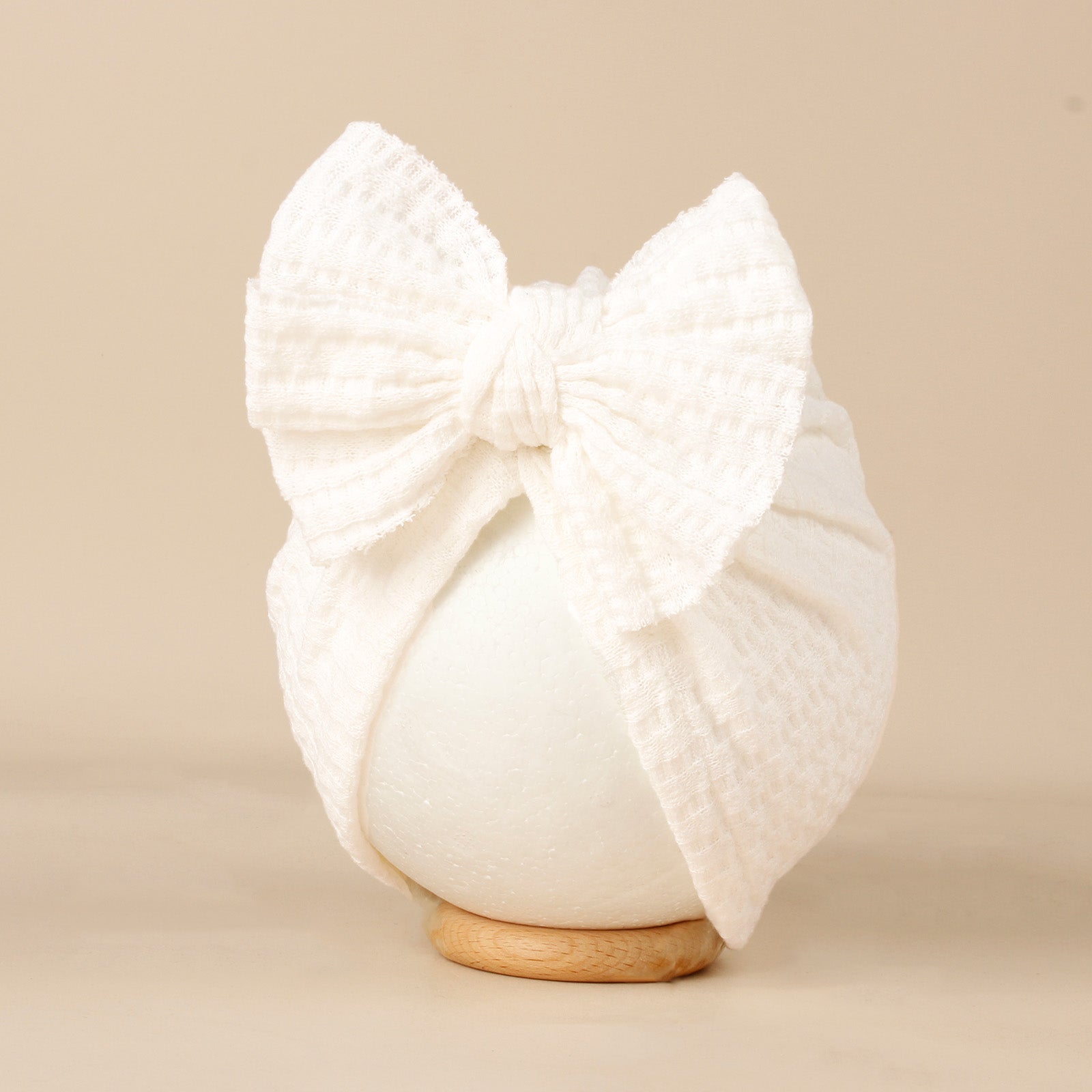 Cute Solid Color Baby Girls Turban Hat Lovely Bowknot Knitted Baby Hat Soft Newborn Infant Cap Bean 6