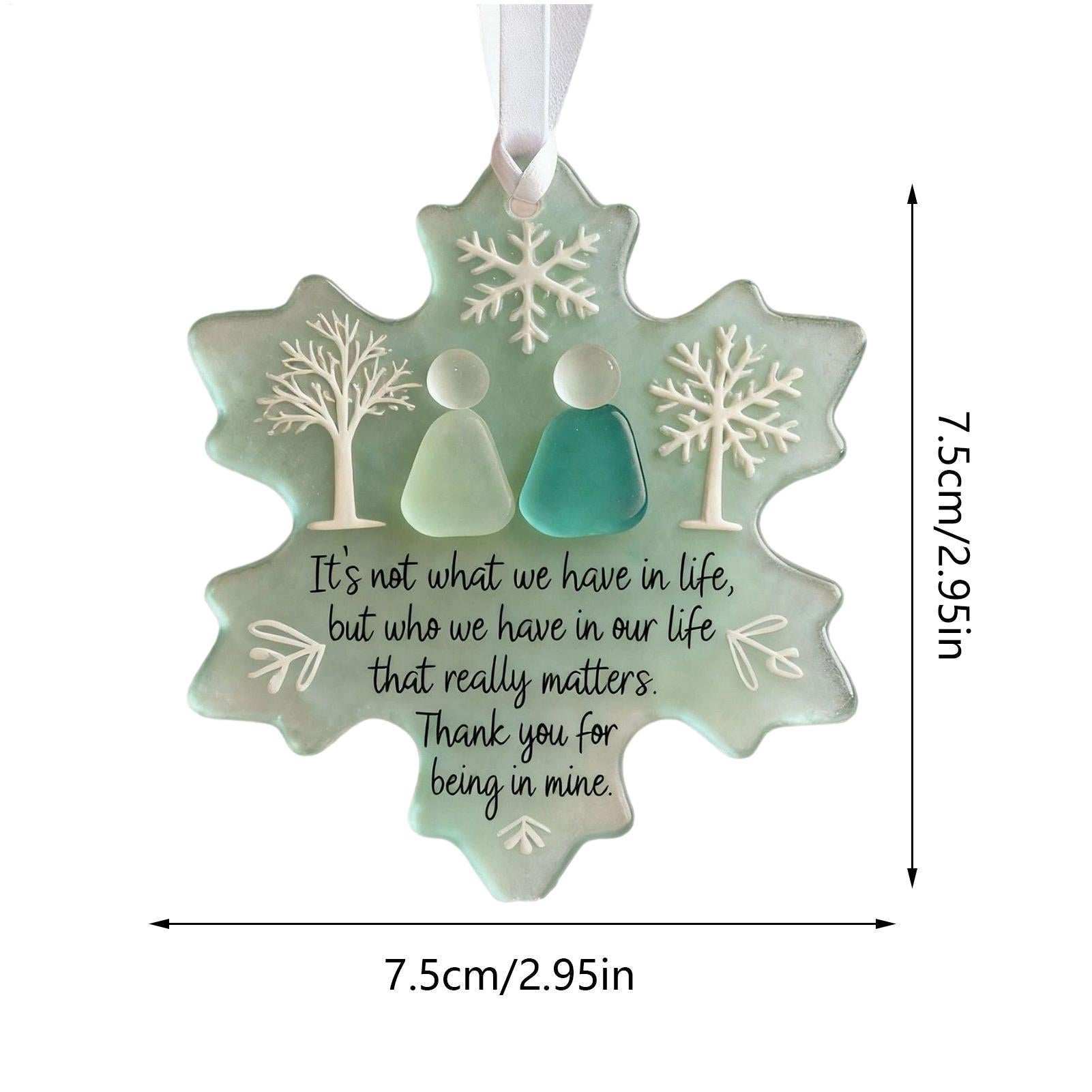 Clear Snowflake Ornament For Festival Snowflake Ornaments Friendship Festive Acrylic Pendant 5