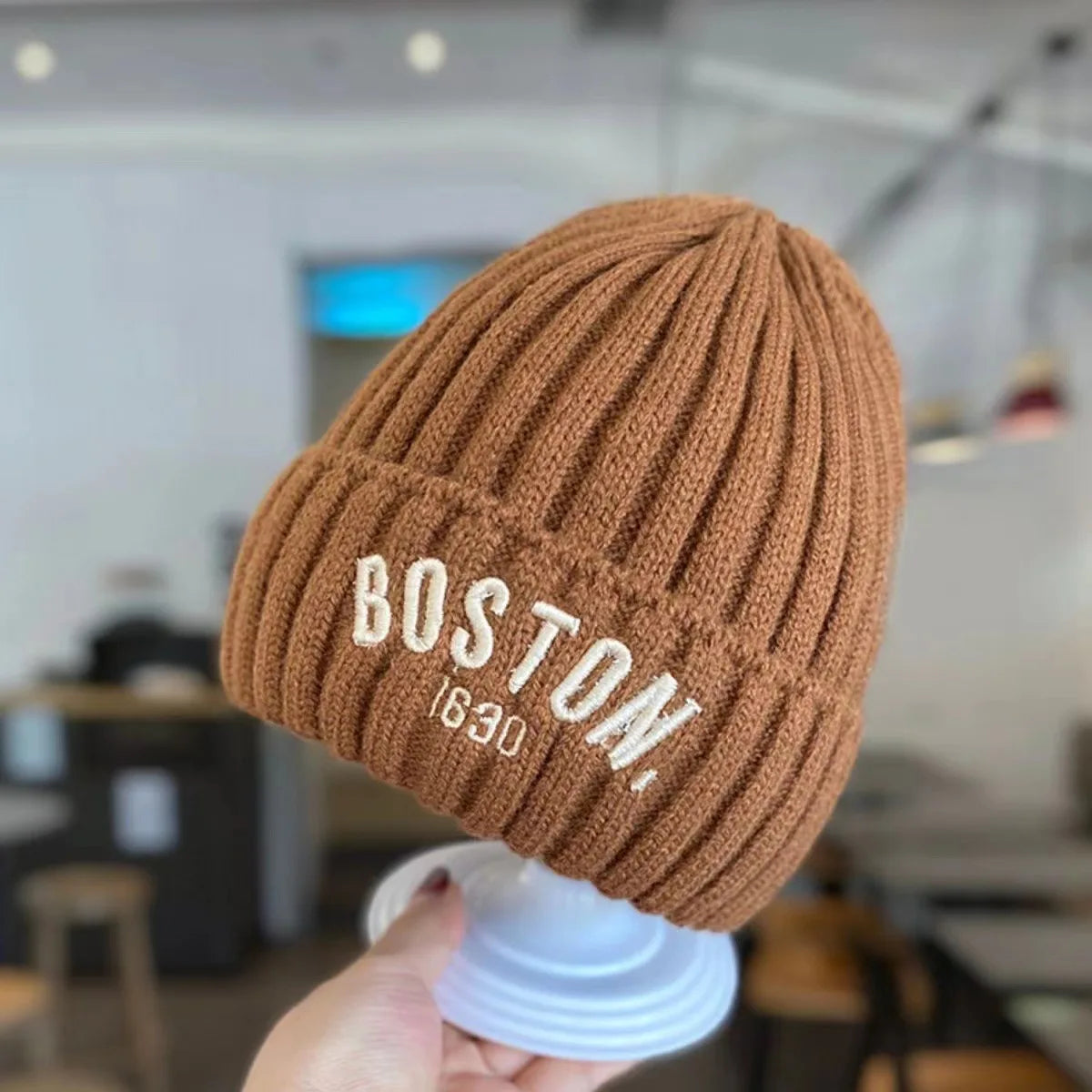 Knit Beanie Warm Cap For Infant Newborn Winter Baby Hat Fashion Letter Pattern Cold Weather Accesso 8