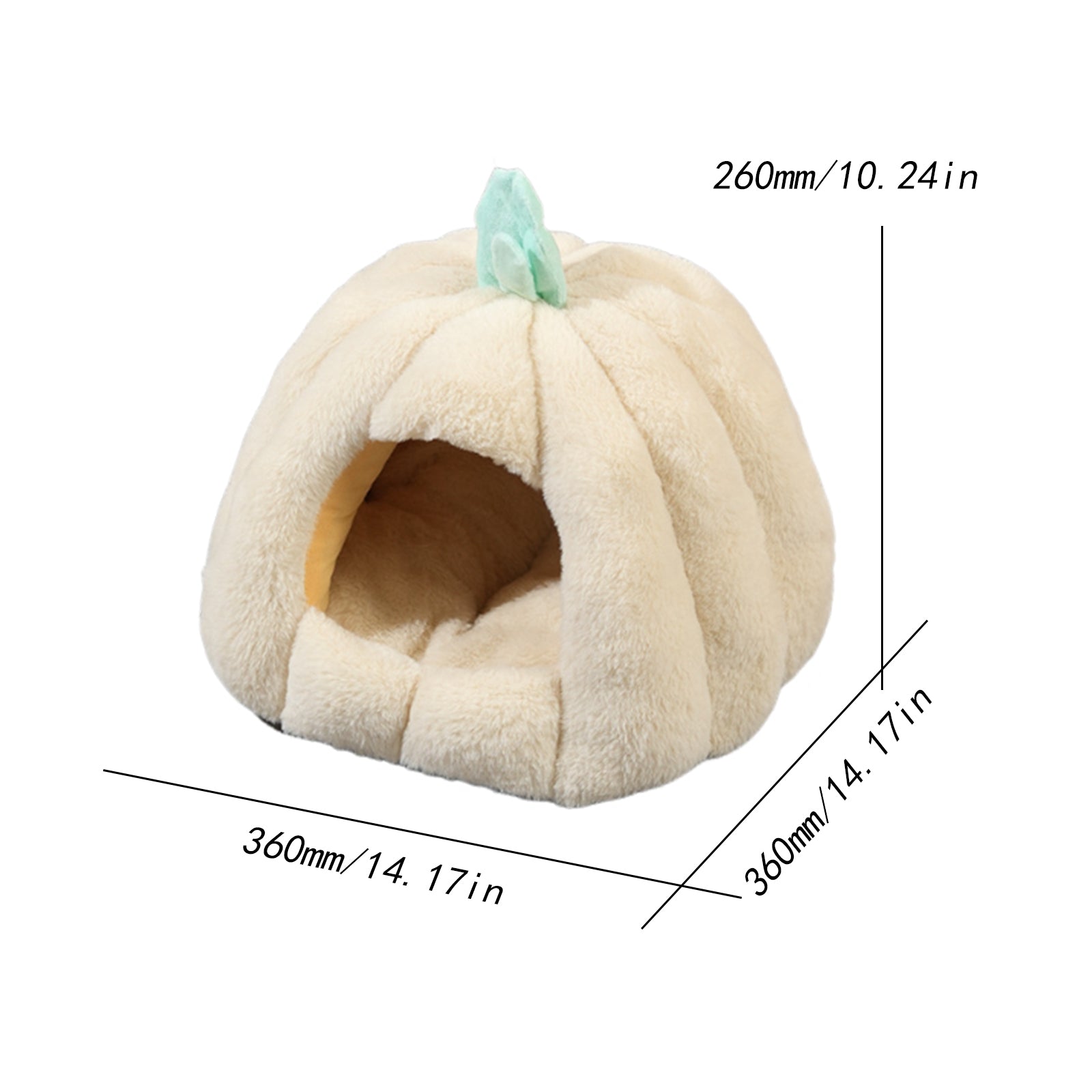 Semi Enclosed Cat Bed With Non Slip Base Winter Warmer Puppy Bed For Small Dogs And Cats 4