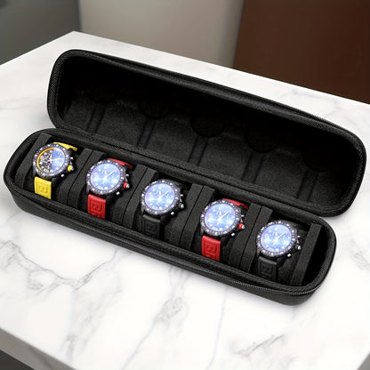 Watch Case Hard Shell Travel Organiser With Pillow Insert Gift Ready 4