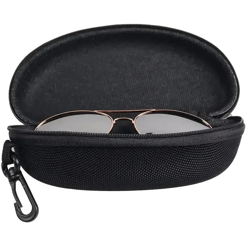 Portable Zipper Sunglasses Case With Hook 5