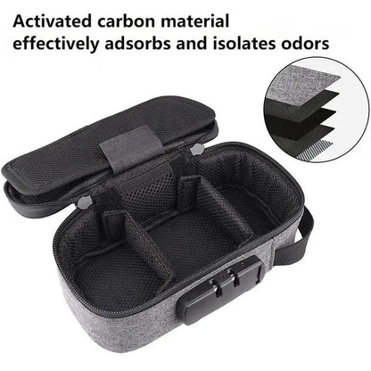 Large-capacity Smell Proof Bag With Lock, Portable Pipe Bag, Activated Carbon Deodorant Bag