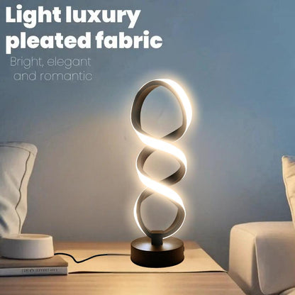Adjustable Creative Spiral LED Table Lamp USB Powered For Home Office Bedroom And Study Room 2