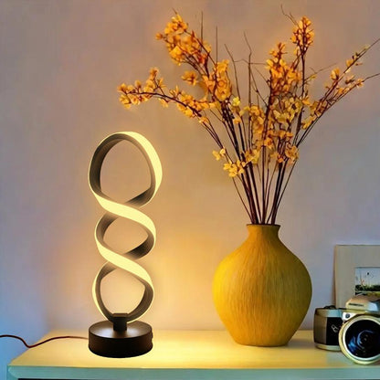Adjustable Creative Spiral LED Table Lamp USB Powered For Home Office Bedroom And Study Room 4