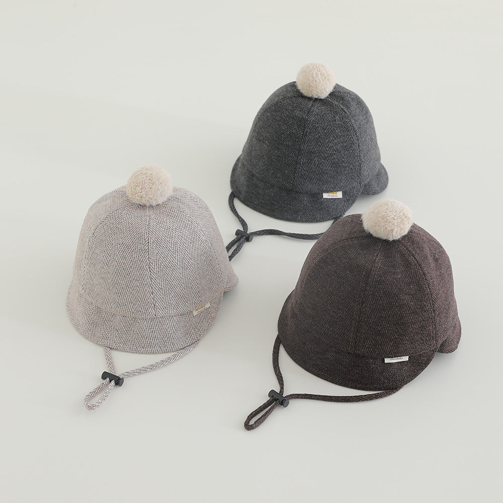 Autumn Duckbill Hat Baby Soft Brim Baseball Cap for Boys and Girls